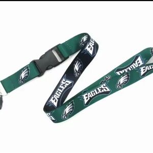 PHILADELPHIA EAGLES NFL KEYCHAIN ID BADGE LANYARD